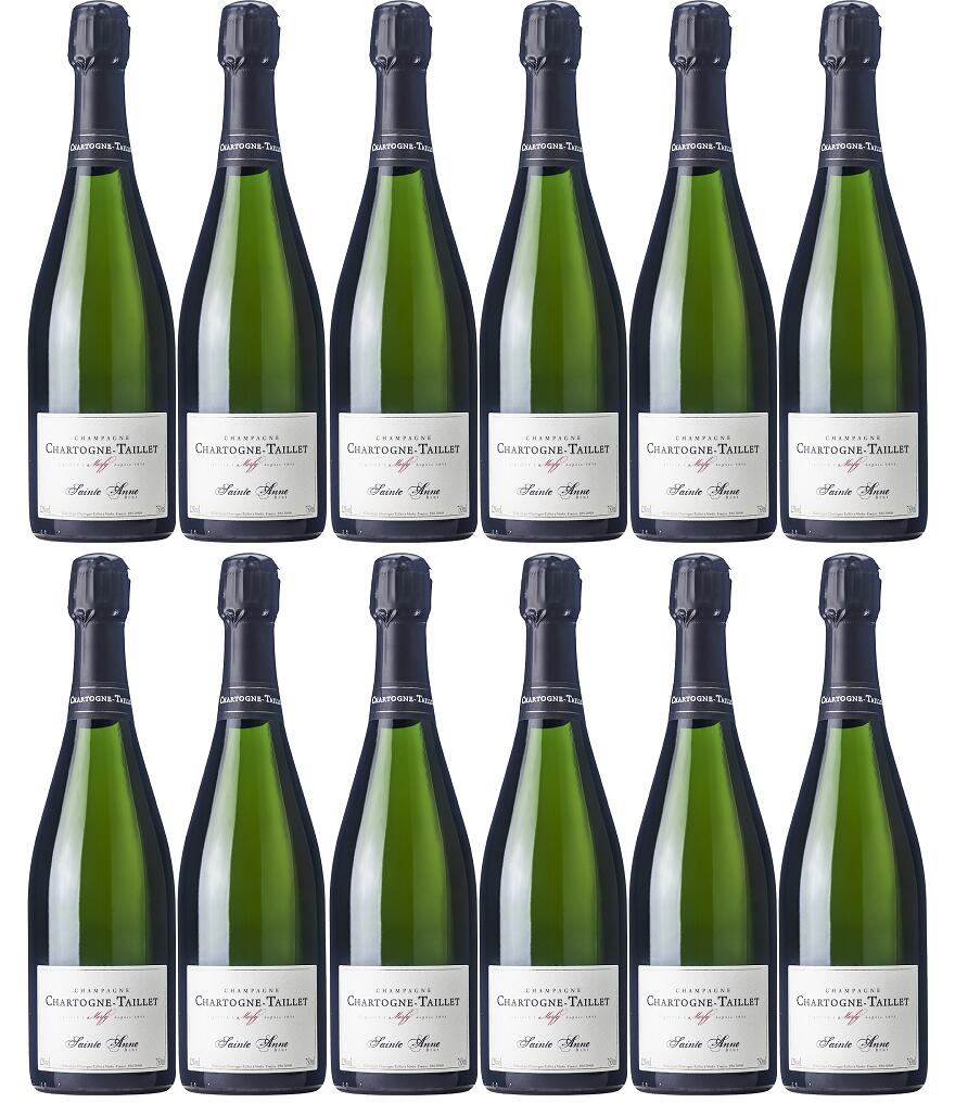 [12本セット] キュヴェ サンタンヌ ブリュット [NV] (シャルトーニュ タイエ) Cuvee Sainte Anne Brut [NV] (Chartogne Taillet) 白 辛口 スパークリング シャンパーニュ 750ml