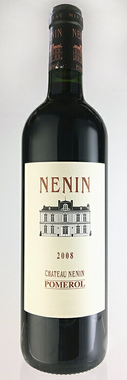 シャトー・ネナン [2008] AOCポムロール Chateau Nenin [2008] AOC Pomerol /赤/フランス/ボルドー/