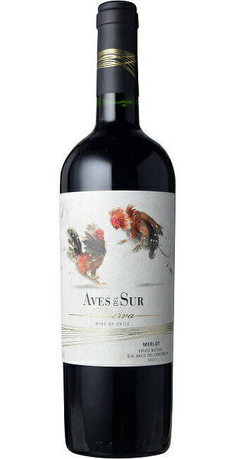 デル・スール・メルロー・レセルバ (ビーニャ・デル・ペドリガル)　Aves del sur Merlot Reserva (Vina del Pedregal S.A)　チリ セントラル・ヴァレー ロンコミージャ・ヴァレーDO 赤 フルボディ 750ml