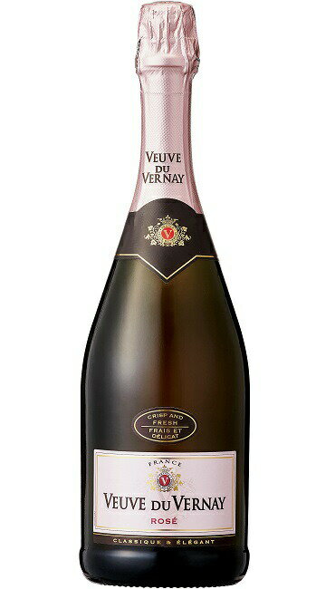 [12本セット] ヴーヴ・デュ・ヴェルネ ロゼ (クリテール・ブリュット・ド・ブリュット)　Veuve du Vernay Rose (Kriter Brut de Brut)　フランス/ヴァン・ムスー/ロゼ/辛口/金賞受賞/750ml×12本