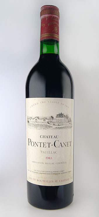 シャトー・ポンテ・カネ [1983] AOCポイヤック メドック格付第5級 Chateau Pontet Canet [1983] AOC Pauillac /赤/