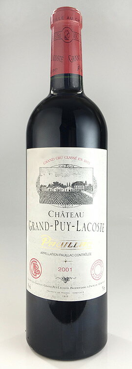 シャトー・グラン・ピュイ・ラコスト [2001] メドック格付第5級・AOCポイヤック Chateau Grand Puy Lacoste [2001] AOC Pauillac /赤/