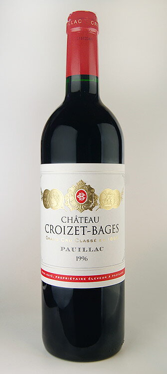 シャトー・クロワゼ・バージュ [1996] AOCポイヤック・メドック格付け第5級 Chateau Croizet Bages [1996] AOC Pauillac /赤/