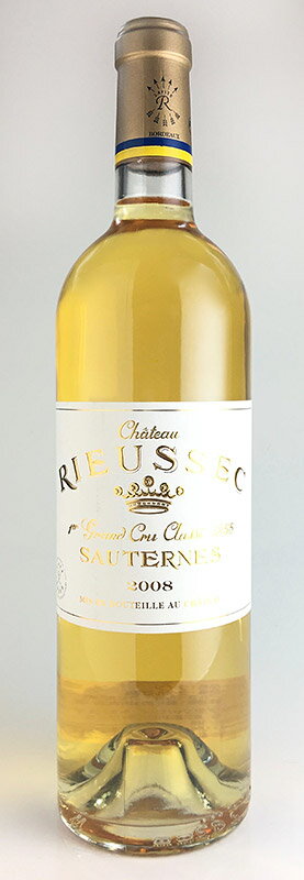 シャトー・リューセック [2008] AOCソーテルヌ プルミエ・グラン・クリュ・クラッセ 格付第1級 Chateau Rieussec [2008] AOC Sauternes 1er Grand Cru Classe /極甘口/貴腐ワイン/白/