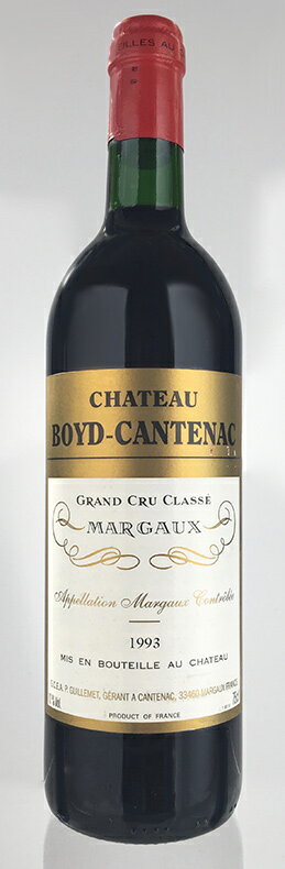 シャトー・ボイド・カントナック [1993] AOCマルゴー メドック公式格付け第3級 Chateau Boyd Cantenac [1993] AOC Margaux /赤/フランス/ボルドー/