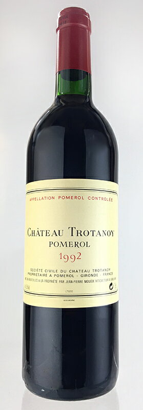 シャトー・トロタノワ [1992] AOCポムロール Chateau Trotanoy [1992] AOC Pomerol /赤/フランス/ボルドー/