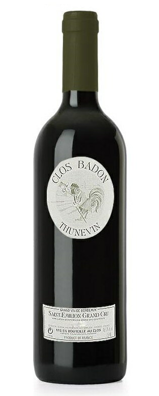 クロ・バドン・テュニュヴァン [2000] AOCサン・テミリオン・グラン・クリュ Clos Badon Thunevin [2000] AOC Saint Emilion Grand Cru /赤/