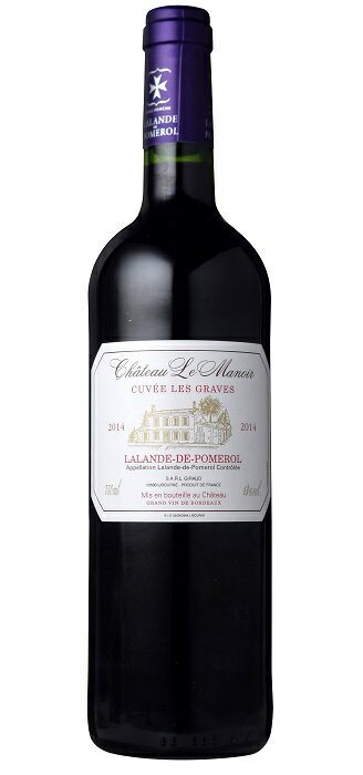 [12本セット] シャトー ル マノワール [2020]　Chateau Le Manoir Cuvee des Graves　フランス ボルドー AOCラランド ド ポムロール 赤 フルボディ 750ml