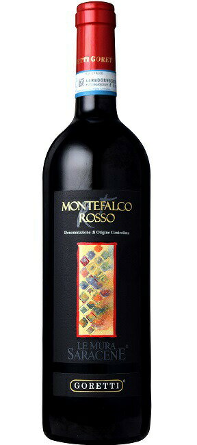 [12本セット] レ ムーラ サラチェーネ モンテファルコ ロッソ (ゴレッティ)　Le Mura Saracene Montefalco Rosso (Cantina Goretti)　イタリア ウンブリア モンテファルコDOC 赤 フルボディ 750ml