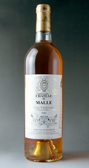 シャトー・ド・マル [2001] AOCソーテルヌ グラン・クリュ・クラッセ 格付第2級 Chateau de MALLE [2001] AOC Sauternes Grand cru Classe /貴腐ワイン/極甘口/白/