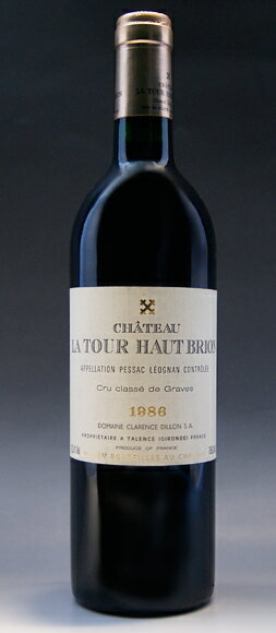 シャトー・ラ・トゥール・オー・ブリオン [1986] グラーヴ・クリュ・クラッセ Chateau La Tour Haut Brion [1986] 超希少 古酒 /赤/