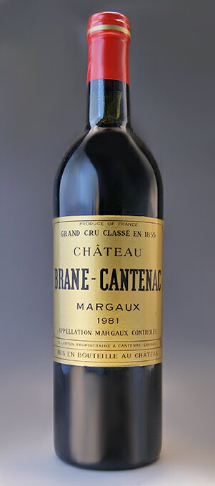 シャトー・ブラーヌ・カントナック [1981] AOCマルゴー・メドック格付第2級 Chateau Brane Cantenac [1981] AOC Margaux /赤/フランス/ボルドー/