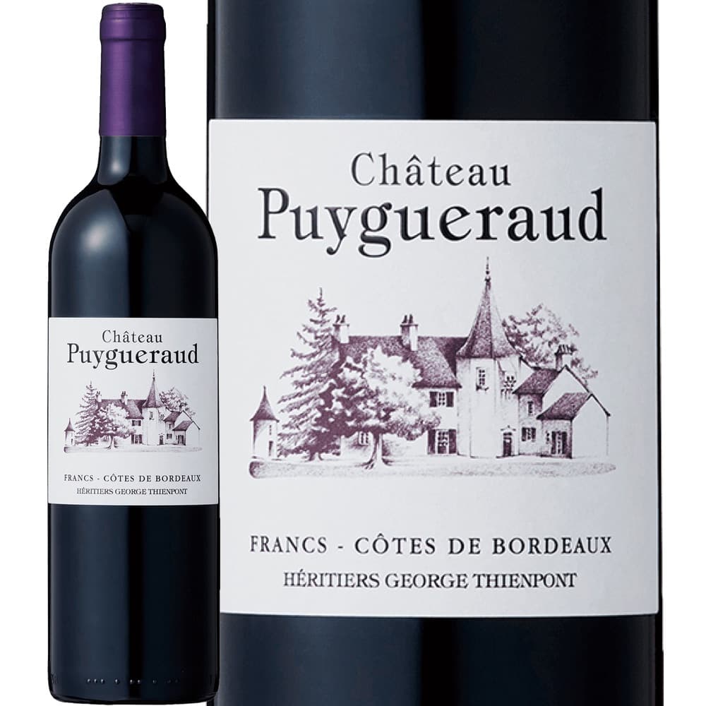 シャトー・ピュイグロー [2018]　Chateau Puygueraud　『神の雫』登場ワイン　フランス ボルドー AOCフラン・コート・ド・ボルドー ティエンポン・ファミリー 赤 フルボディ 750ml