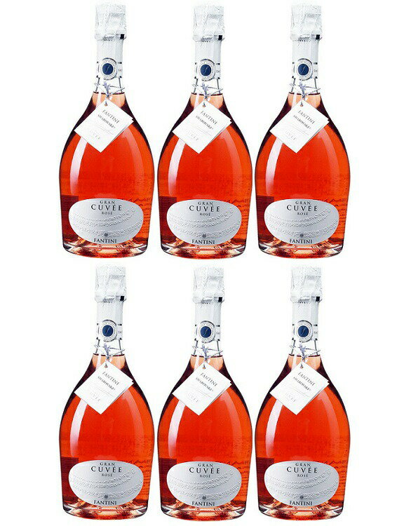 [6本セット] ファンティーニ・スプマンテ・グラン・キュヴェ・ロゼ (ファンティーニ(ファルネーゼ)) Fantini Spumante Gran Cuvee Rose (Fantini)　イタリア バジリカータ ロゼ 辛口 スパークリグ 泡 750ml