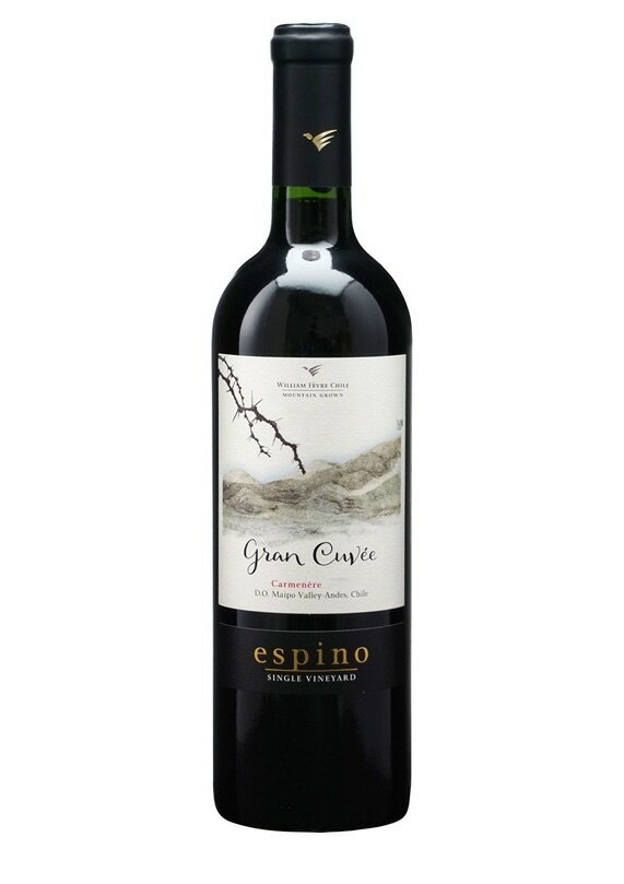 エスピノ カルムネール グラン キュヴェ (ヴィーニャ・ウィリアム・フェーヴル・チリ)　Espino Carmenere Gran Cuvee (Vina William Fevre Chile)　チリ マイポ ヴァレー 赤 フルボディ 750ml