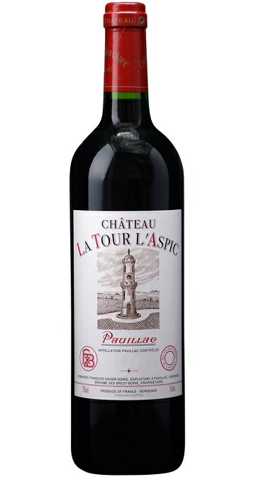 シャトー・ラ・トゥール・ラスピック [2013] A.O.C.ポイヤック Chateau La Tour L'Aspic [2013] A.O.C. Pauillac /赤/フランス/