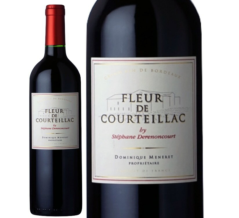 フルール ド クルテイヤック (ドメーヌ メヌレ)　Fleur de Courteillac (Domaine Meneret)　フランス ボルドー 赤 フルボディ 750ml