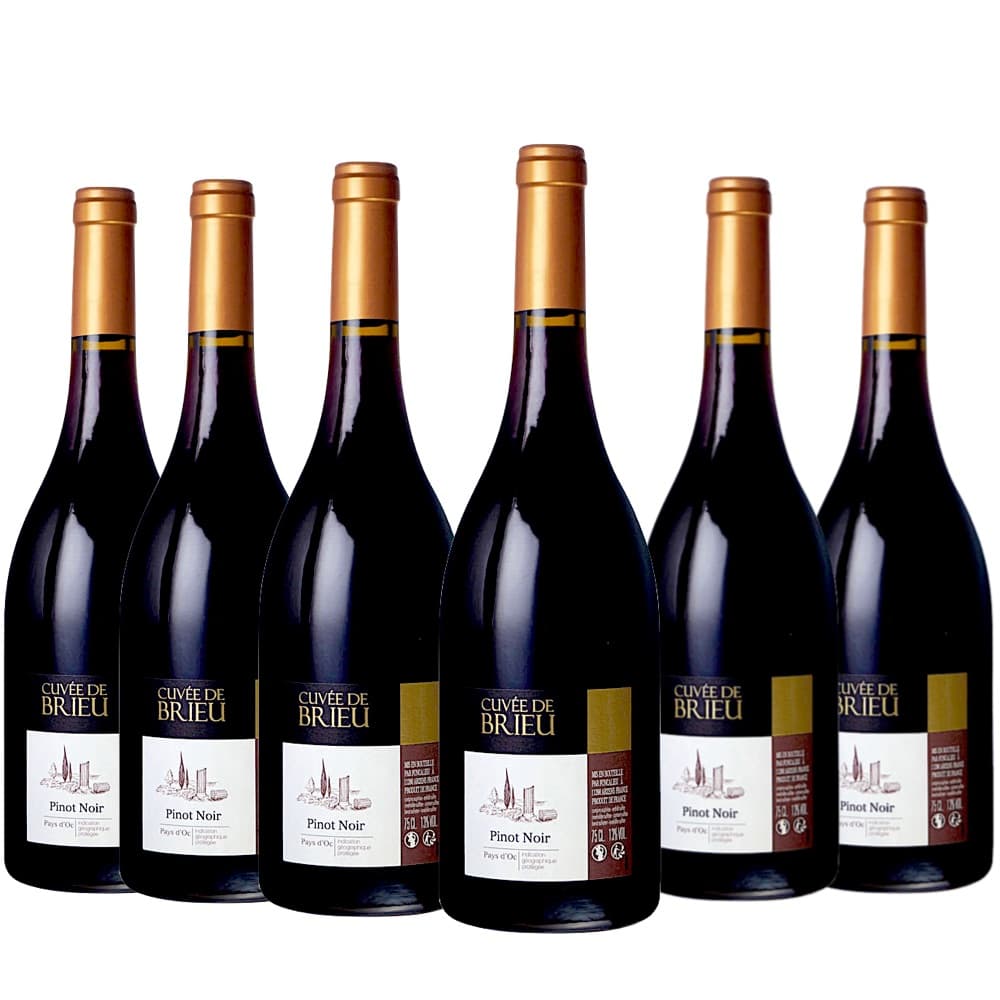 楽天Donguriano　Wine[6本セット] ペイ・ドック・ピノ・ノワール・キュヴェ・ド・ブリュ （フォンカリュ）　Pays d'Oc Pinot Noir Cuvee de Brieu （Foncalieu）　フランス ラングドック・ルション 赤 フルボディ 750ml