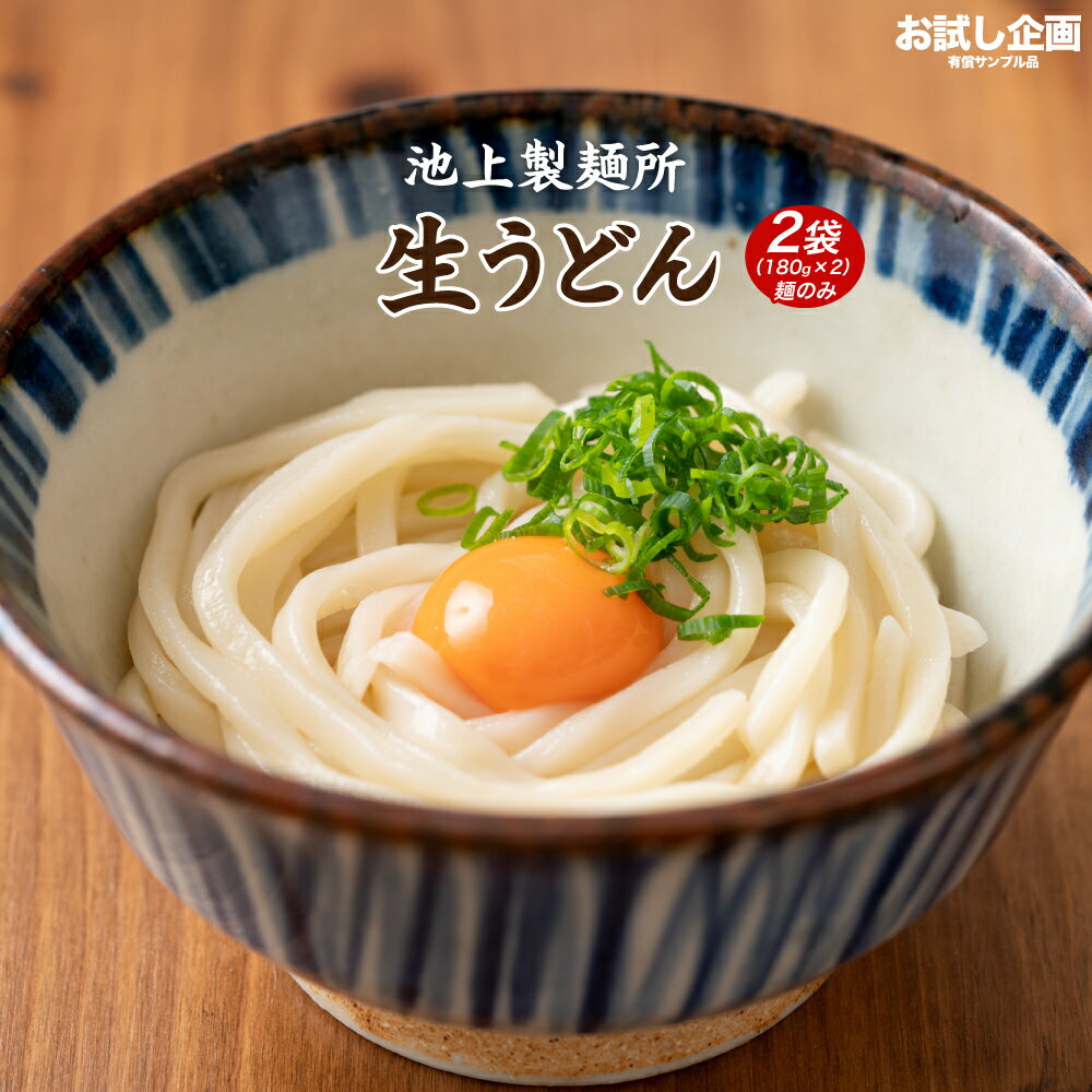 送料無料 池上製麺所 生うどん 180g×