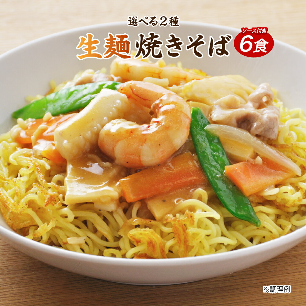 【1 000円ぽっきり さらにポイント20倍】送料無料 2種から選べる 生麺焼きそば 6食 ソース焼きそば 中華風焼きそば ポイント消化 送料無 お試し おつまみ