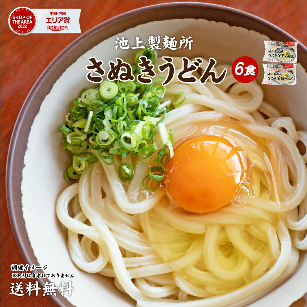 【40%ポイントバック！】送料無料 ポッキリ！麺類リアルタイムランキング1位獲得！池上製麺所特製 釜玉うどん 6食 ポイント利用 お試し 期間固定 ポイント消化 讃岐うどん ご当地グルメ ポイント消費 送料無 香川 ポスト投函