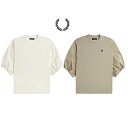 FRED PERRY LADY’S フレッドペリーGathered Sleeve Pique T-ShirtダブルフェイスピケTシャツサイズ：10本品はポイント＋2倍です！