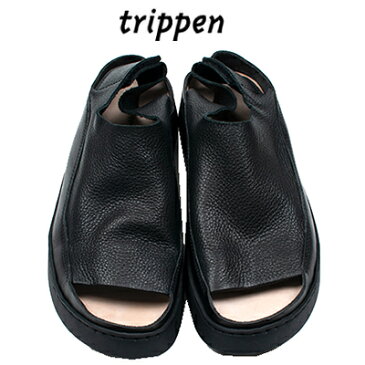 Trippenトリッペン【trippen 正規販売店】ベルクロストラップサンダルカラー: black-vst/black-wax(ブラック)