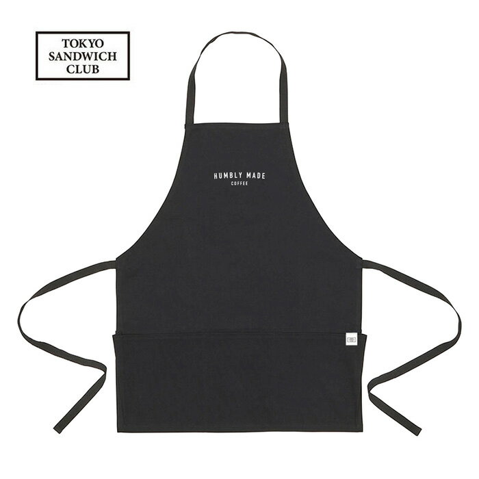 HUMBLY MADE COFFEETOKYO SANDWICH CLUB - STAFF APRON - アートロゴプリントエプロンSIZE:FREE　COLOUR:BLACK