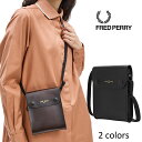 フレッドペリー サコッシュ メンズ FREDPERRY[フレッドペリー] - Burnished Leather Pouch Bag - ショルダーバッグ (サコッシュバッグ)【日本代理店正規品】