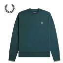 FREDPERRY[tbhy[] - Crew Neck Sweatshirt - N[lbNXEFbgVc(g[i[)COLOUR:PETROL BLUEy{㗝XKiz{i̓|Cg{9{łI