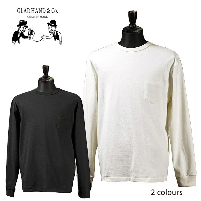 GLADHAND[Obhnh]- HEAVY WEIGHT BINDER NECK L/S POCKET T-SHIRTS - wr[IXOX[uN[lbN|PbgTVcyK戵iz