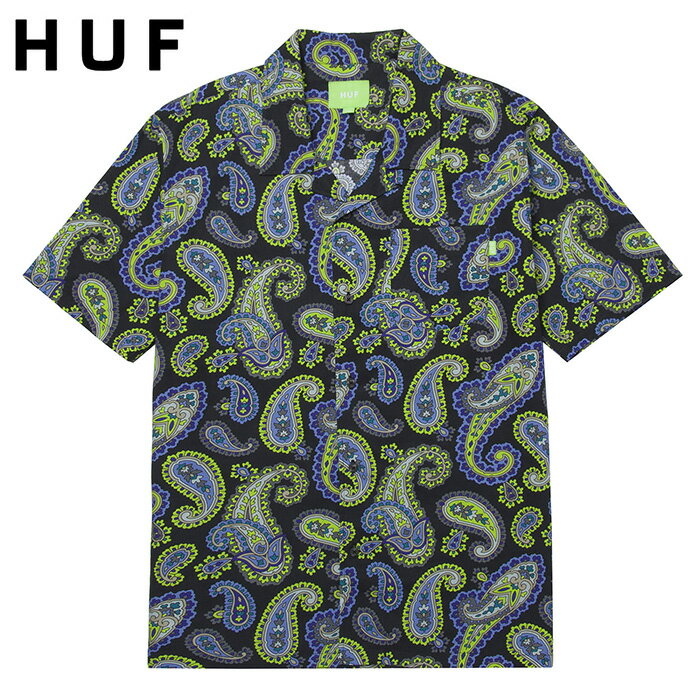 SALE・50%OFFHUF(ハフ) - PAISLEY WOVEN TOP - ペイズリー総柄プリント半袖リゾートシャツ