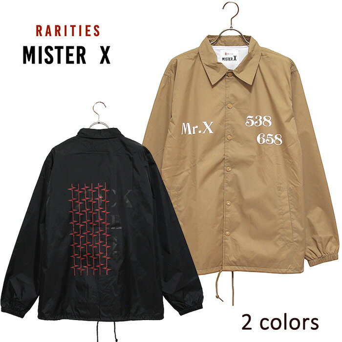 MISTER X FUCK THE PB COACH JACKET グラフィックロゴプリントコーチジャケット本品はポイント＋9倍です！