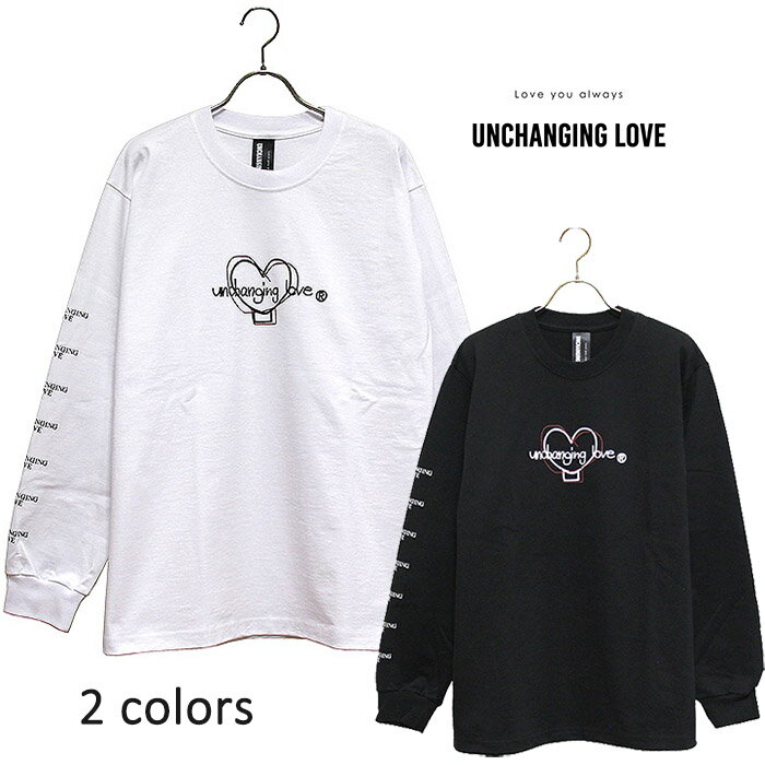 UNCHANGING LOVE  LS WIND UP LOVE TEE SHIRT アートロゴプリント長袖Tシャツ