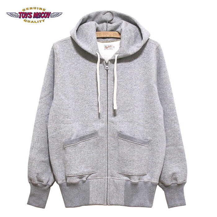 楽天DONNATOYS McCOY （トイズマッコイ）McHILL SPORTS WEAR HEAVY WEIGHT FULL ZIP SWEAT PARKA マックヒルスポーツウェアーヘビーウエイトフルジップスウェットパーカーCOLOUR:020 GRAY【正規取扱品】本品はポイント＋9倍です！