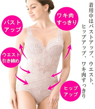 【お買い物マラソン P10倍 クーポンあり 送料無料】 ボディスーツ シェイプインナー 補正下着 ダイエット スリム 痩せ ぽっこりお腹 コルセット ウエストクロス おためし 体型補正 猫背 矯正 姿勢 くびれ ノンワイヤー 前開き ランジェリー 大きい サイズ A B C 自粛太り