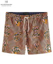 SCOTCH&SODA スコッチ&ソーダ ショーツ ショートパンツ 水着 Printed recycled polyester swim shorts ブラウン...