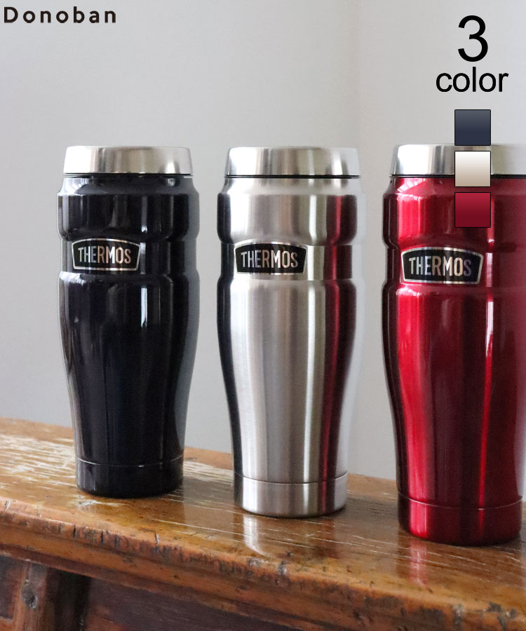 サーモス タンブラー ROD-001 蓋付き 470ml 保温 保冷 耐熱 魔法びん 水筒 マグ キャンプ アウトドア オフィス ティーフック付き 真空断熱タンブラー THERMOS｜コップ マグカップ プレゼント 父の日 母の日 ギフトのサムネイル