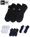 NEW ERA ニューエラ ソックス【3足組1セット】靴下 くつ下 ユニセックス ショート 3ペア ブラック ホワイト ネイビー 11531692 11531690 11531691 13061316 雑貨 小物 定番 NEWERA 父の日 ギフト
