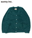 SUNNY INC サニーインク メンズ カーディガン 70s SHORT-HAIR CARDIGAN グリーン DM23F00700 DEL MAR sportswear トップス オーバーサイズ レイヤード シンプル 新作 長袖 父の日 ギフト
