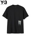 Y-3 ワイスリー メンズ Tシャツ GFX SS TEE IZ3124 ブラック 半袖 トップス プリント ロゴ グラフィック ユニセックス yohji yamamoto