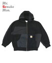 Mr.Remake Man ミスター リメイクマン メンズ パーカー DUCK PW PARKA ブラック C M-2308663 リメイク パッチワーク ダック フーディー ヴィンテージ ジップ 長袖