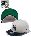 NEW ERA ニューエラ キッズ キャップ Kid 039 s Youth 9FIFTY Powered by GORO NAKATSUGAWA（min-nano）ニューヨーク ヤンキース ストーン 14124627 帽子 刺繍 ベースボールキャップ サイズ調整