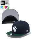 NEW ERA ニューエラ キッズ キャップ Kid's Youth 9FIFTY Powered by GORO NAKATSUGAWA（min-nano）ニューヨーク・ヤンキース ネイビー 14124628 帽子 刺繍 ベースボールキャップ サイズ調整