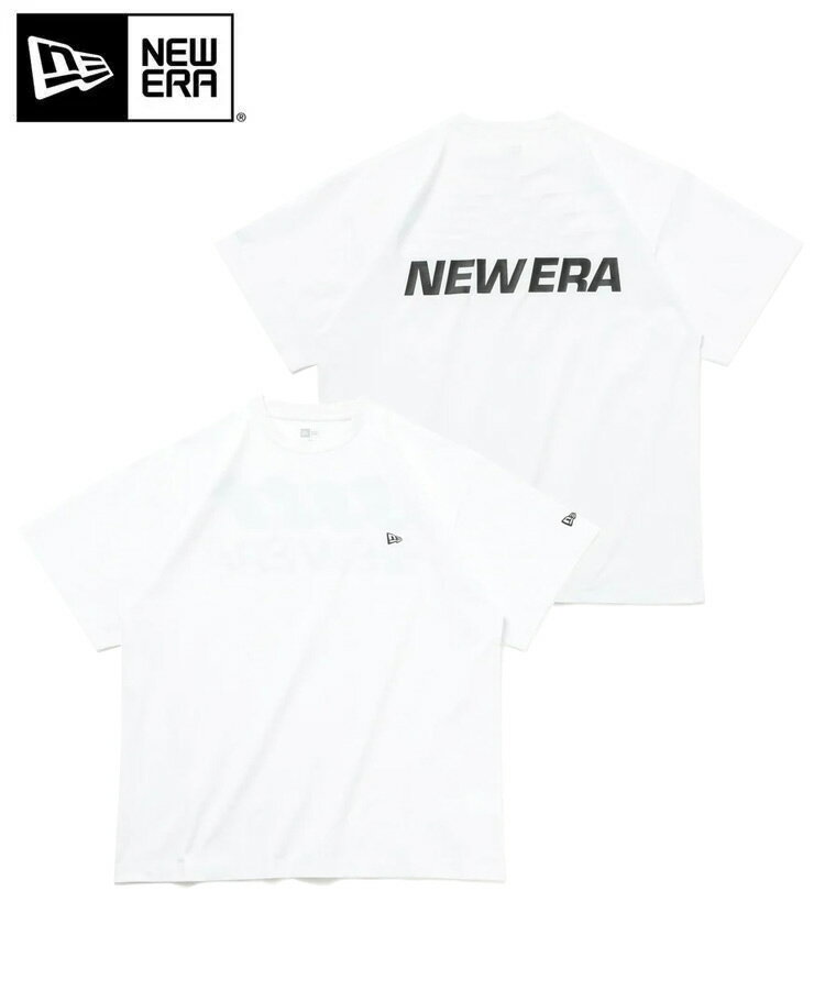 NEW ERA ニューエラ ニューエラアウトドア 半袖 オーバーサイズド ユーティリティー パフォーマンス Tシャツ ホワイト 14109969 耐塩素 耐海水 吸汗速乾 UVカット ロゴ プリント 父の日 ギフト
