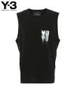 Y-3 ワイスリー メンズ ジャケット M RUN TANK IN8745 ブラック トップス タンクトップ 伸縮 速乾 ロゴ リフレクティブプリント 長袖 yohji yamamoto