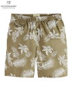 SCOTCH&SODA スコッチ&ソーダ ショーツ Printed poplin Bermuda shorts カーキリーフ 292-72519 メンズ ボトムス カジュアル ハーフパンツ リラックス リゾート バミューダショーツ