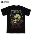 STYLISE SELECT スタイライズ セレクト メンズ Tシャツ YEEZUS DOVES & ROSES tee ブラック トップス クルーネック 半袖 ヒップホップ HIPHOP プリント アーティストTシャツ ラップTEE グラフィック コラージュ(4)