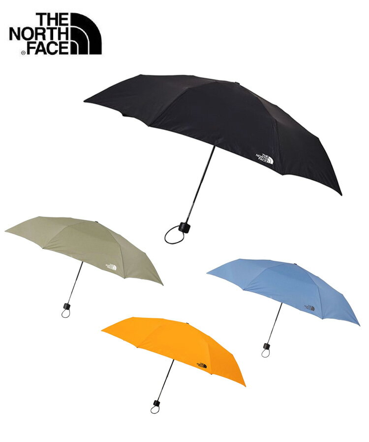 ひとめで「THE NORTH FACE（ザ ノース フェイス）」だとわかるワインポイントのロゴが入った、おしゃれな折り畳み傘。直径が100cmあり、男性の体もしっかりカバーできるサイズです。強度の高い構造で、破損してもパーツごとに修理できます。
