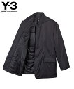 Y-3 ワイスリー メンズ ジャケット Y-3 M PADDED JKT ブラック IW7492 トップス アウター テーラード クラシック Y-3ロゴ リップ...